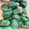 Decorative Objects Figurines 500Mg High-Quality Natural Malachite Tumbled Stones Crystal Reiki Healing Gemstone Mineral Home Room Dhk9O