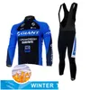 Cycling Jersey Sets Winter Men Long Sleeves Thermal Fleece Clothing Nt Set Bicycle Maillot Mtb Bike Uniform Drop Delivery Sports Outdo Oteio