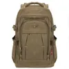 Mens Military Canvas Backpack Zipper Rucksacks Laptop Travel Shoulder Mochila Notebook Schoolbags Vintage College School Bags 240229