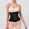 Black Adjustable Waist Trainer Belt Fitness Sport Support Body Shaper Exercise Sweat Waistband Elastic Lumbar Corset Women 240318