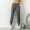 Active Pants Yoga Pants DrawString Elastic Midje Joggers Outfits Sport Loose Fit Gym Clothing Running Fitness Pocket Casual Tights 2438