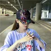 New spring and summer sky hat childrens casual and versatile Korean NET hat thin duck cap Chaorens sequined baseball cap