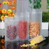 Frascos de alimentos Canisters 100pcs Zip Lock Stand Up Matte Clear Bag Tear Notch Resealable Doypack Food Nut Candy Chocolate Coffee Storage Pack Bolsas L240308