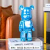 Action Figures Toy 400% Bearbrick Figure Ceramica Orso violento Salvadanaio Action Figures Bearbrick Figurine Collezioni Bambole Decorazione della stanza Regalo