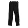 Pantaloni sportivi AWGE da uomo con aghi Donna Uomo Cerniera a righe AWGE Farfalla ricamo Jogging Pantaloni con aghi 240308