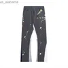 Herenbroeken Heren Jeans Heren dept Broek GallerRRR Joggingbroek Gespikkeld katoen Damespaar Rechte broek US 240308