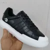 Y3 Designer Flat Rise Casual Buty Man Sneaker Skórzowa siatka wentylowa szara czarny niebieski kolory stawowe witalność wygodna łatwość duży rozmiar 38-45