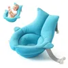 Baby Shower Blooming Flower Born Baignoire Pliable en forme de requin Coussin de peau Coussin de bain Baignoire portable Siège souple Tapis de jeu 80 cm 240228