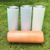 Water Bottles 50pcs/Lot 20oz Sublimation Straight Tumbler With Sealed Lid And Straw UV Color Changing Skinny Gift For Women