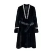 2023 New Coat Women's Whole Long Young Velvet Haining Mink Fur Casual Outer 321768