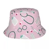 Berretti Cappelli da spiaggia Medici Infermieristica Cappello da pescatore Street Women Sun Bob Cappellini da pesca pieghevoli Escursionismo