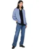 Tasarımcı Erkekler Ceket Brioni Erkek Mavi Zip Bombacı Bombardıman Dış Giyim Sıradan Giysiler Uzun Kollu Ceketler Yakası Boyun Üstleri