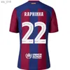 Maglie da calcio 23 24 Lewandowski Gavi S Pedri Rosalia 4th Ansu Fati De Futbol Camisetas Raphinha Maglia da calcio Uomo Donna Barca KitH240308