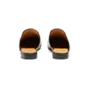 Luxurys Designer Meio chinelos Men Snadal Bee Baotou Slipper Shoe Flato Couro Casual Sapatos 2024 Novos Sliders