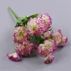 Decorative Flowers 10 Heads Artificial Carnation Home Decoration Multi Color Beauty Silk Fake Flower Especial For Wedding And Festival