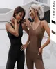 2021 onepiece Sport andningsbara kläder Backless Suit Träningsspår som kör tight Dance Sportwear Gym Yoga Set Y957L Y961L S6493440