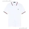 Polo Camisa Novo Designer Business T-shirt Fred Perry 2023 Moda Luxo Clássico Verão Algodão Orelha de Trigo Manga Curta Mens e Mulheres Bordado Crescente 209