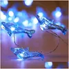LED dizeleri Noel Cadılar Bayramı Dekoratif Dolphin String Lights 40 LED Hava Durumu Geçirmez 8 Mode İç ve Dış Mekan Uzaktan Kumanda Bakır WI DHK8C