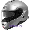 High quality Japanese SHOEI Open Face Helmet NEOTEC 2nd Generation Dual Lens Motorcycle Mens and Womens Sports Car Racing Travel