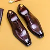 Chaussures décontractées en cuir de vache pour hommes, baskets de luxe formelles de haute qualité, à bout carré, en cuir véritable, tendance d'affaires, robe confortable