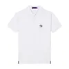 Brand Men's Polos T-shirt Casal de verão Casal de marca registrada multicolor Letra bordada letra solta colar de algodão puro de algodão curto tamanho asiático