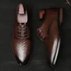 Chaussures décontractées en cuir véritable de luxe de haute qualité pour hommes, chaussures de mariage Oxford pointues, chaussures de bureau pour hommes