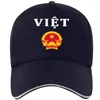 Ballkappen Vietnam Jugend Diy Kostenlose maßgeschneiderte Namensnummer Vnm Hut Nation Flagge Vn Vietnam Vietnamesisches Land Drucken Po Logo Baseballkappe