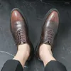 Casual Schuhe Männer Kleid Schnüren Schwarz Gentleman Business Brogues Oxford Anzug Hochzeit Party Für Derby Klassisch