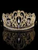 Goldsliver Tiaras and Crowns for Bridal恋人鋭い豪華なブライダルヘアジュエリーBling Bling Stonesヘッドピース3905139