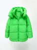 Trenchs de femmes manteaux traf hiver parkas pour femmes 2024 épais sweats à capuche chauds veste vert long manteau avec fermeture éclair vêtements d'extérieur