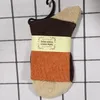 Vrouwen Sokken Winter Warm Snoep Kleur Patchwork Dikke Wollen Gebreide Sok Meisjes Zoete Gestreepte Vloer Mode Soxs Geschenken