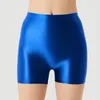 Underpants Men Shiny Glossy Underwear Stretch Oil Boxershorts Leggings Panties High Waist Seamless Male Boxer Shorts