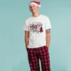 メンズTシャツクリスマスメンハラジュク半袖Tシャツトップスストリートウェアティーシャツクリスマスアウトウェア