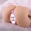 Demi-corps poupée de sexe Double trou personne réelle Yin fesses moule inversé solide grand mâle double masturbateur silicone avion tasse H4U6