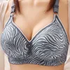 Bras In Women's Underwear Large Size No Steel Ring Thin Mold Cup Three Rows Of Buckle Camouflage Brassiere Push Up Sexy Sujetador