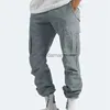 Heren Mem Multi-Zakken Lente Zomer Cargo Mannen Rits Been Skinny Werk Joggers Broek 240308