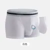 Cuecas homem prepúcio pênis buraco boxers frente aberta protuberância pau u-convexo roupa interior dupla camada reduzir a sensibilidade calcinha deslizamento cuecas