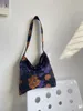 Evening Bags Vintage Fashion Purple Flowers Women Shoulder Bag Women's Handbags Purses