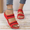 Slippers Shoes For Women 2024 Summer Breathable Mesh Outdoor Light Casual Slip On Wedges Sandals