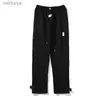 Men's High Side button Sweatpants sports trousers Streetwear 240308