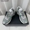 2023 Summer New Silver Corner King chaneles Womens Shoes Mesh Shoes Casual Thick Sole Heightening Dad Shoes