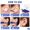 Stud Professional Ear Piercing Gun Tool Set 12Pairs Earring Cz Mticolor Nose Navel Safety Pierce Body Drop Delivery Jewelry Earrings Dhfpr