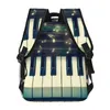 Sac à dos hommes femme note musicale piano clavier cartable pour femme mâle 2024 sac de mode étudiant bookpack