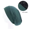 Ethnic Clothing Women Turban Cotton Headwrap Muslim Ladies Hair Cover Beanie Head Wear Solid Color India Hat Headscarf Female Hijab