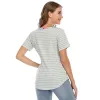 T-shirt moederschap tops dames comfortabele korte mouw verpleegtuniek top voor borstvoeding tshirt zwangere zwangerschap dameskleding mom tee