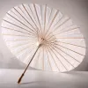 60 stks Bruids Parasols Wit Papier Paraplu Schoonheidsartikelen Chinese Mini Craft Paraplu Diameter LL