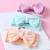 Hair Accessories Born Baby Headband Big Bowknot Headwear For Kids Nylon Soft Bows Curly Care Headwrap Girls Headbands Turban