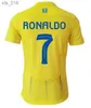 Koszulki piłkarskie 23 24 AL Nassr FC Ronaldo 2023 2024 Home Yellow Away Cr7 Gonzalo MET MARTIZ TALISCA Women Fan Fan Player Wersja MENH240308