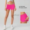 アクティブパンツLuwomen-650 Yoga Shorts Entermys Fitness Wear Wear Hotty Short Girls Running Elastic Pants Sportswear Pockets Hot Shorts 240308