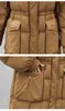 Women's Trench Coats Long Down Coat Thick Warm 90 White Duck Jacket Winter Fashion Female Overcoat For Woman Parka